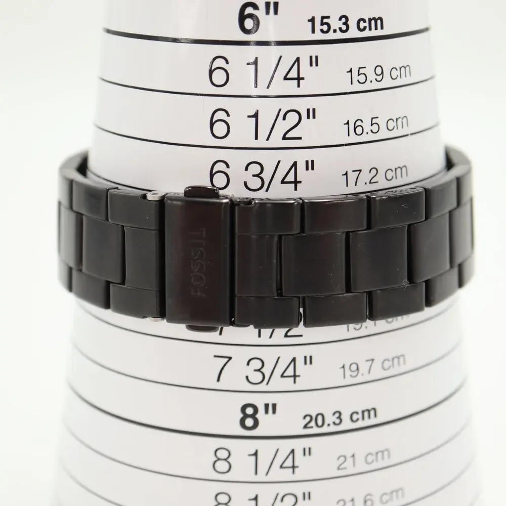 Fossil Retro Digital Black Negative Display 42mm Watch Steel FS5845 New Battery